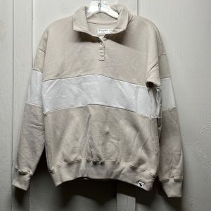 Abercrombie kids color block polo sweatshirt